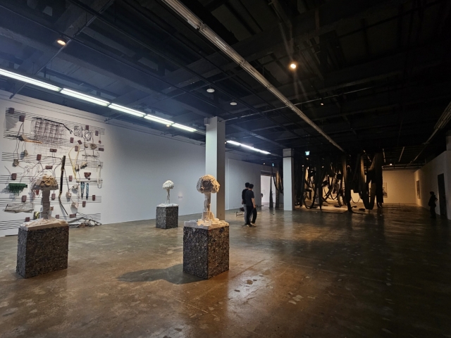 An installation view of “Pansori, a soundscape of the 21st century