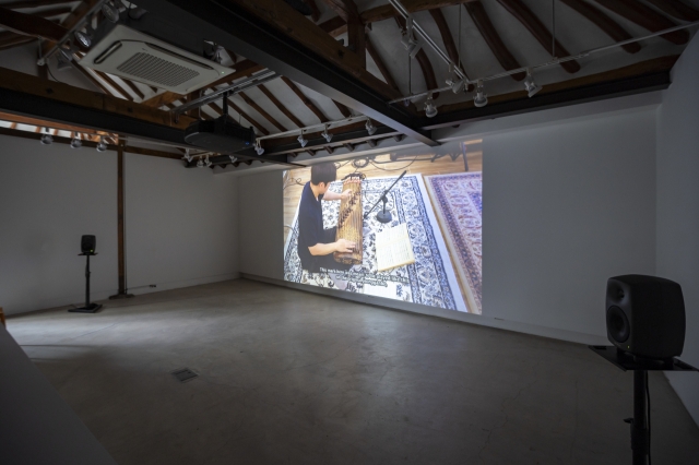 An installation view of 